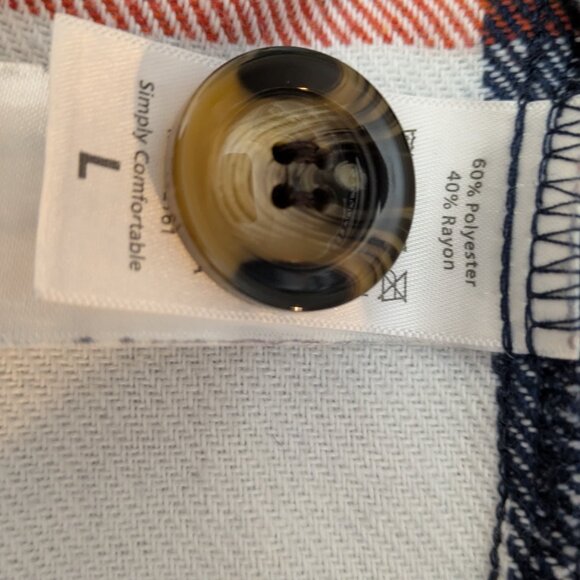 Women's LuLaRoe Flannel Berlin Jacket Great Outdoors- Size Large - Picture 3 of 4